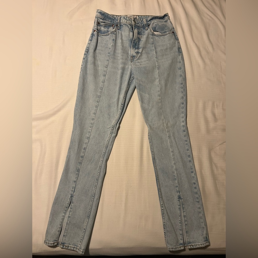 Abercrombie & Fitch High Rise Light Blue Jeans